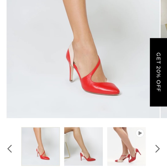 Elizee Italian Leather Shoes. Size 40 EU / 9 US – Brand New in Box.Crimson/beige - Picture 5 of 13